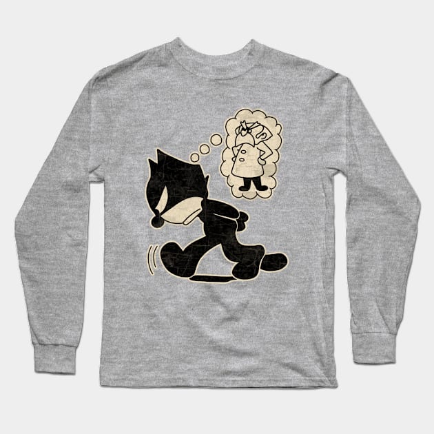 Felix the cat Long Sleeve T-Shirt by valentinahramov